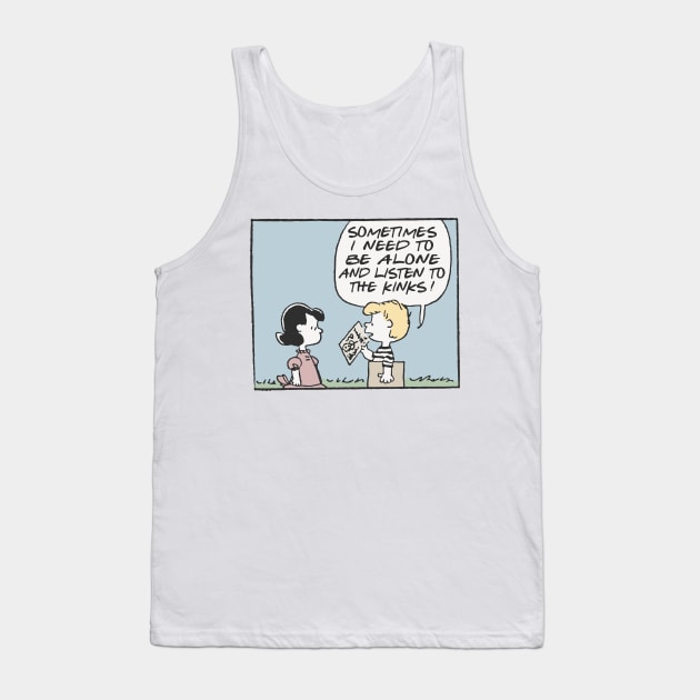 The Kinks  - Vinyl Record Obsessive Fan Design Tank Top by DankFutura